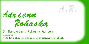 adrienn rohoska business card